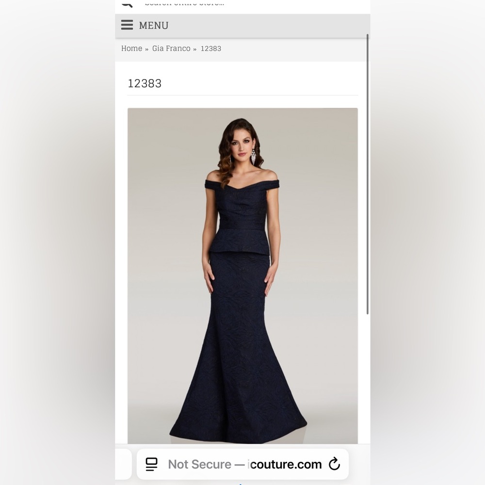 Gia Franco mother of bride / groom navy dress